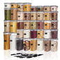 Sindcom 38-Piece Airtight Food Storage Container Set – Plastic Kitchen & Pantry Organization Canisters (Black)