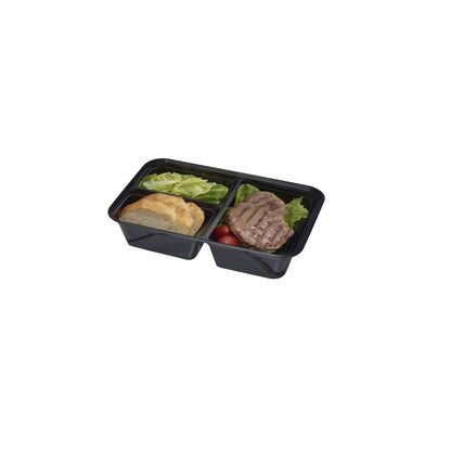 Mainstays 5-Pack 3-Compartment Meal Prep Containers with Lids – BPA-Free, Leak-Resistant & Microwave Safe