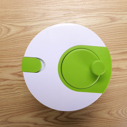Mainstays 4-Quart Salad Spinner Vegetable Dryer – BPA-Free with Easy-Rotate Handle (Green Glaze)