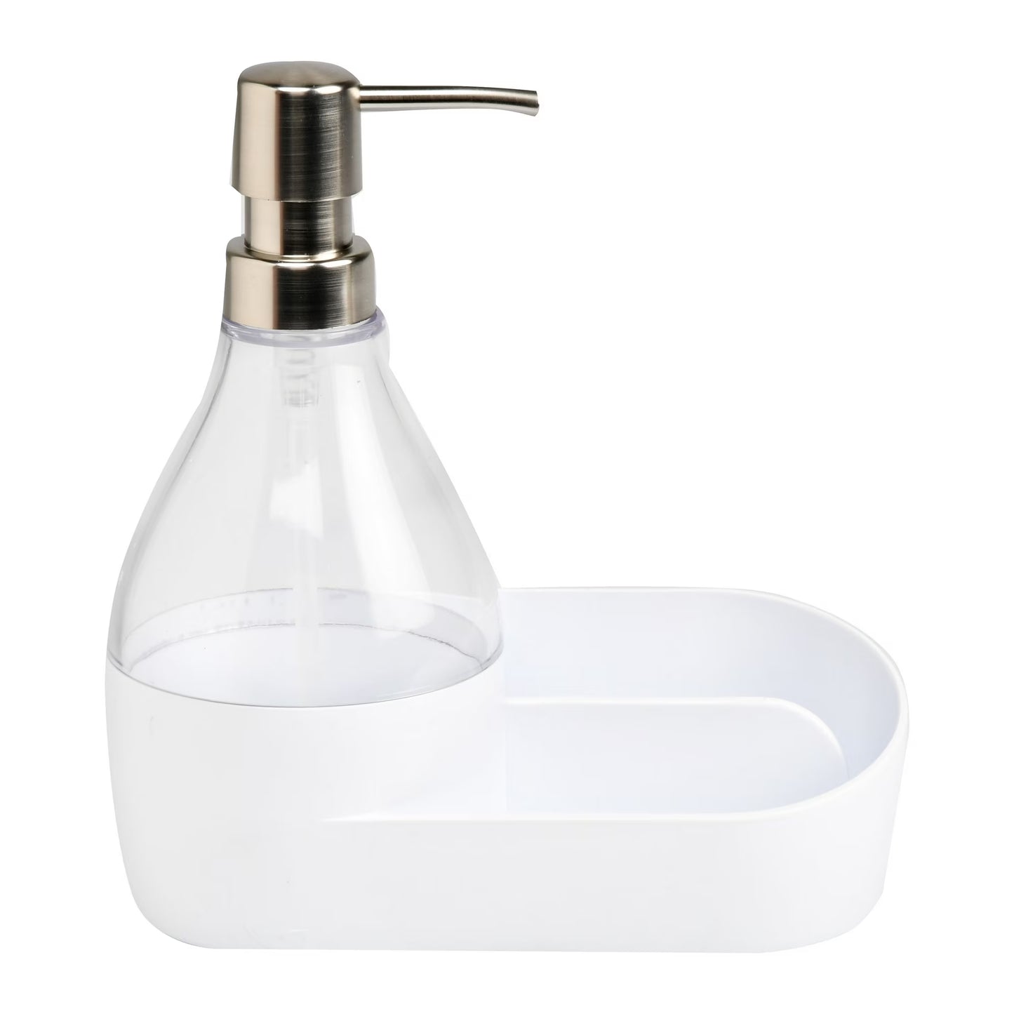 Mainstays Soap Pump & Sponge Holder with Built-In Caddy – 17.1 oz (508 ml) Kitchen Soap Dispenser