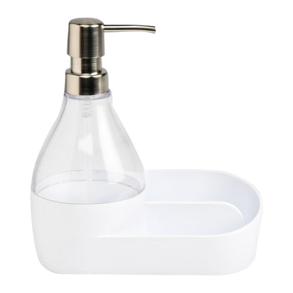 Mainstays Soap Pump & Sponge Holder with Built-In Caddy – 17.1 oz (508 ml) Kitchen Soap Dispenser