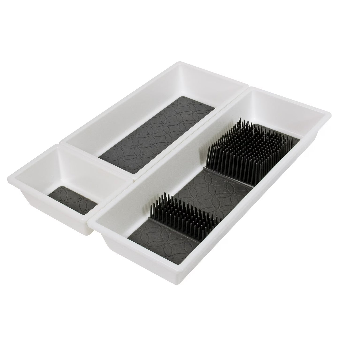 Mainstays Non-Skid Plastic Drawer Organizer Tray – Multi-Purpose Storage for Kitchen, Desk & Bathroom Drawers